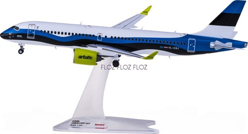 for Herpa for airBaltic for Airbus A220-300 YL-CSJ 1:200 plane Pre-built Model - Picture 2 of 4