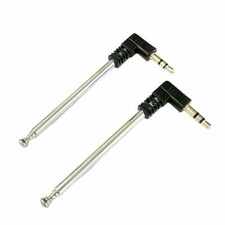 2pcs FM Radio Phone Antenna 3.5mm Extensible HIFI Modulation Audio Aerial 240mm