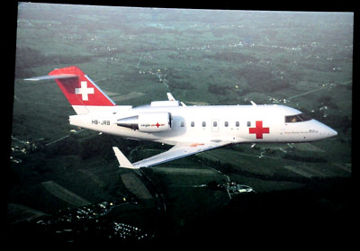 58492 AK Airport Airplane Switzerland HB-JRB Rega Swiss Air Ambulance Challenger