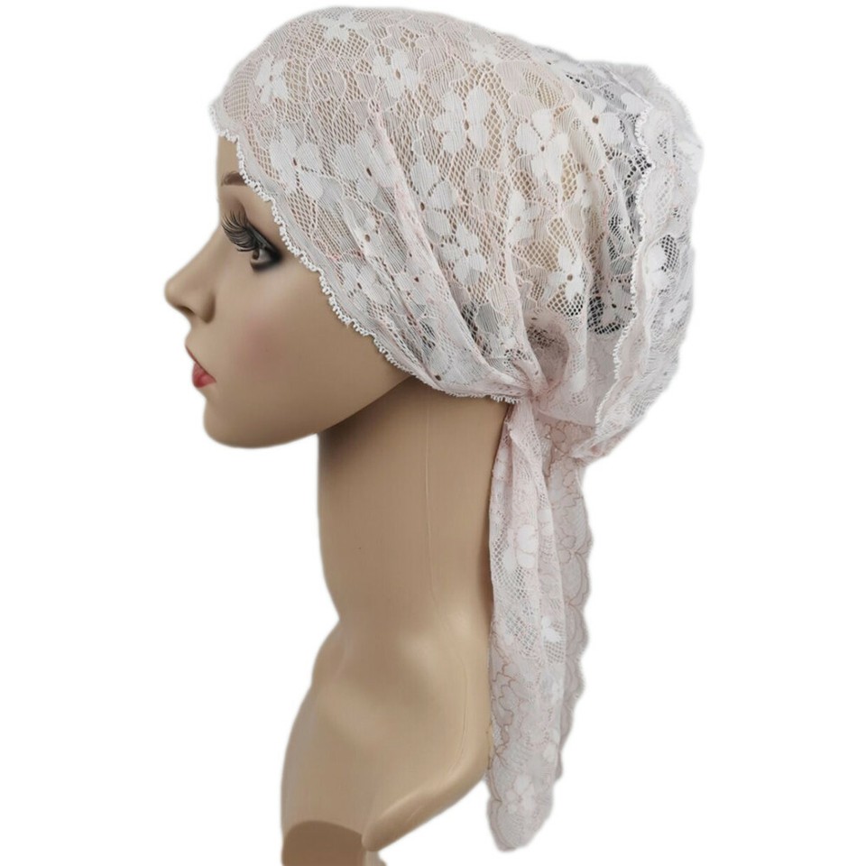 Cuffia Sottovelo Islamica Donna - Bonnet In Pizzo Lucido - 24x18cm - Nuova