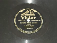 H. BENNE HENTON-Lanette (1916) VICTOR 10" Shellac Single
