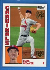 2019 Topps 1984 Topps 35th Anniversary Insert #T84-13 Luke Weaver Cardinals /150