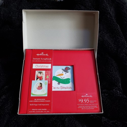 Álbum de recortes instantáneo Hallmark Christmas Tis The Season 6 x 6 páginas NUEVO - Imagen 2 de 18