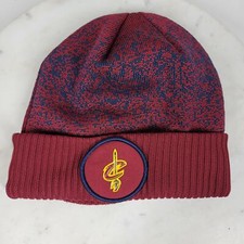 Cleveland Cavaliers New Era Beanie Hat Youth 7" Red Blue NBA Cuffed Ribbed Knit