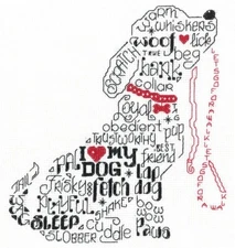 Let's Bark Counted Cross Stitch Pattern by Ursula Michael ~ 2958