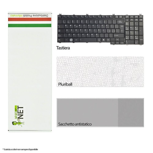 Tastiera compatibile con Toshiba Satellite Pro P300-14S P300-16P QWERTY - Foto 6 di 6