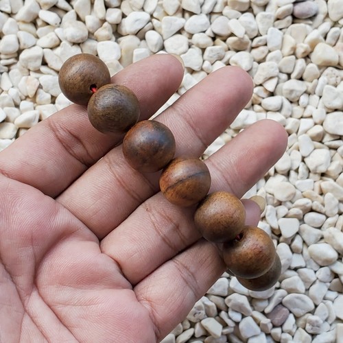 16 mm Borneo Aetoxylon Agarholz 14 Perlen schöner Geruch Gaharu Buaya Armband #20 - Bild 4 von 4