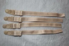 Lot 10 pair (20 pcs) nude Detachable GARTER grip belt hooks lingerie