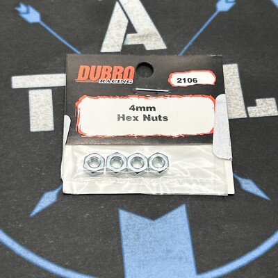 Du-Bro /Dubro. 2106 4mm Hex Nuts (4)