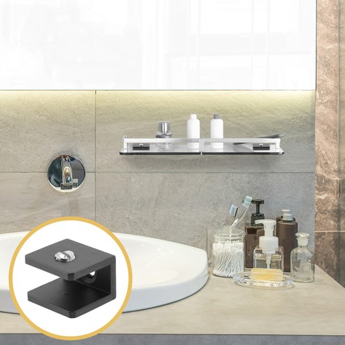 8 Pcs Laminate Clamp Travel Shelf Bracket Support Hanging Shelves for Wall - Bild 7 von 12