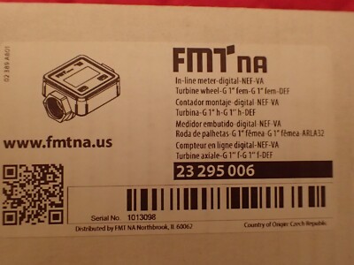FM1 NA Blue DEF Inline Digital Flow Meter DEFMTR, Digital Display, Stainless