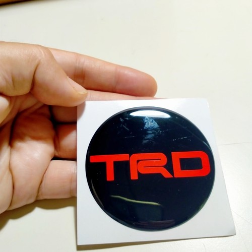 Z8 70mm X 4pcs Stickers Resin Reflect Logo Decals Emblem Wheels Center Caps TRD - Picture 15 of 22