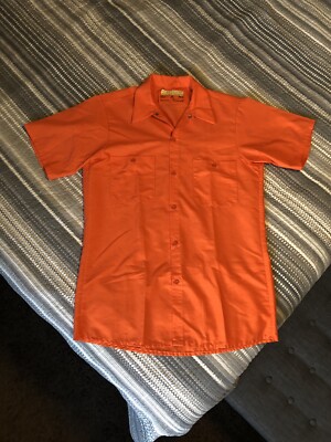Engineered Work Garments Medium Orange Shirt