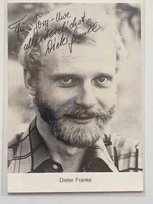 Dieter Franke  - Theater/ Film - original  Autogramm - Größe 15 x 10 cm