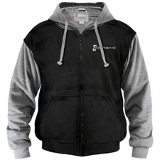 Gerbing 7V Heated Hoodie Sweatshirt Jacket Black/Grey Machine Washable S-3XL