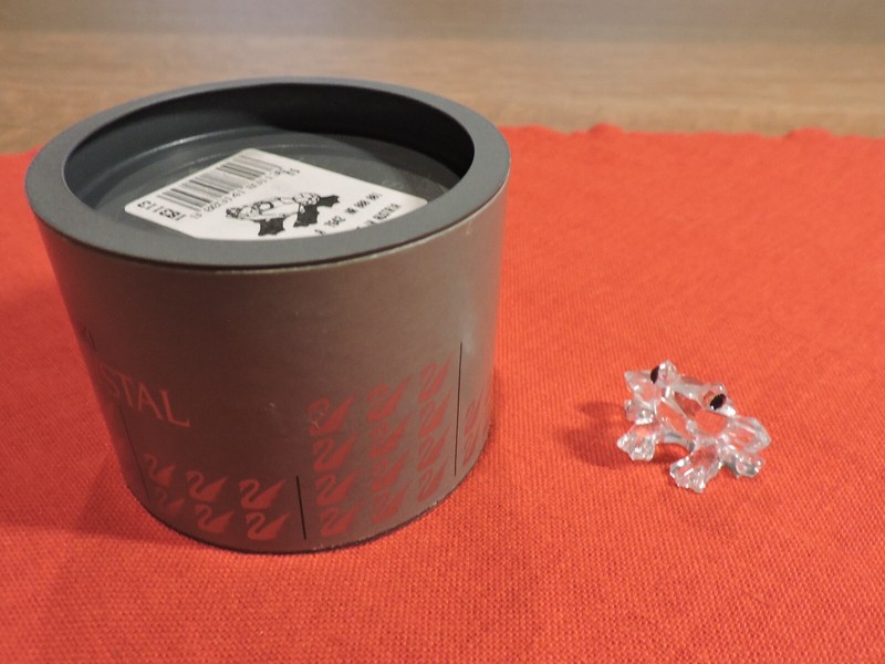Frog Figure by Swarovski with Original Container