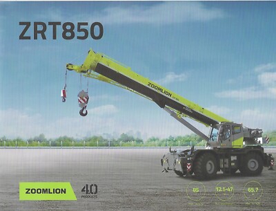 Equipment Brochure - Zoomlion - ZRT850 - Crane - 2017 (E7318)