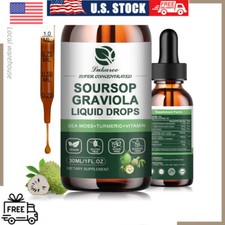 Soursop Graviola Drops 1000mg,High-Efficiency,Support Immune,Relaxation Supply
