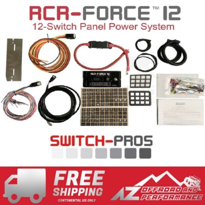 Switch Pros RCR-Force 12 Switch Panel Power System - Universal for Jeep & Other