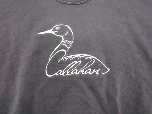 VTG Callahan Lake Resort Hayward Wisconsin Embroidered Loon Sweatshirt SZ XL - 第 2/11 張圖片