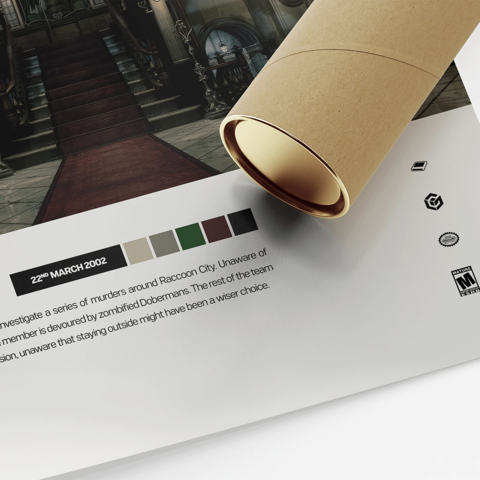 Resident Evil (2002) Video Game Art Poster