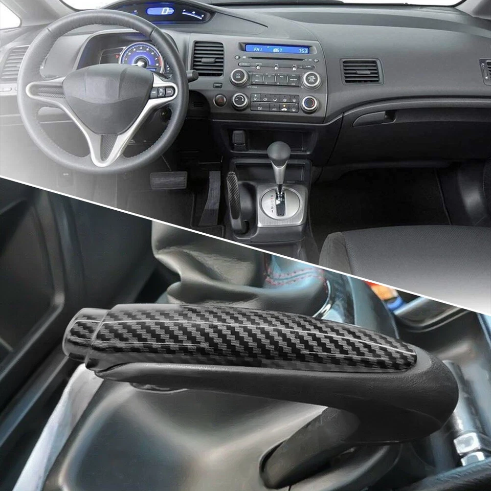 For Honda Civic 2006-11 Parking Hand Brake Handle Cover Trim 47115-SNA-A82ZA CF Foto 2 de 4