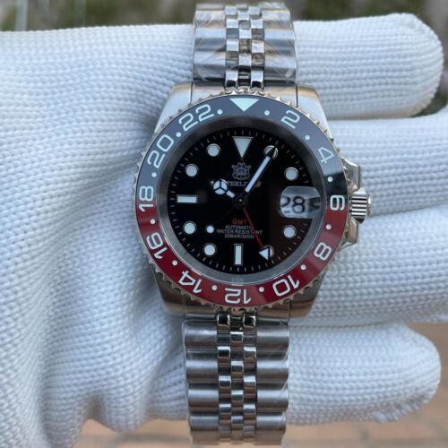 Steeldive SD1993, GMT, 'Coke', NH34, Sapphire, Lume, 300m Diver, Diving, BNIB - Picture 3 of 14