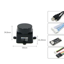 LD19 LiDAR Intelligent Robot Laser Radar w/ Serial Port Adapter Board ROS1/2 TOF