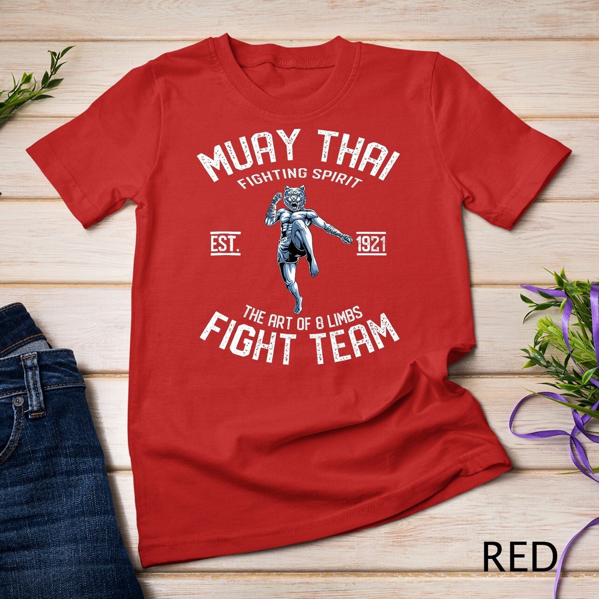 T-shirt Kickboxing Unisexe Adulte - Neuf Avec étiquettes, Style Sportif Activité Jeu