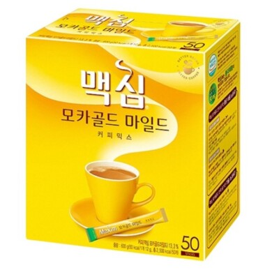 Maxim Mocha Gold Mild Korea Instant Coffee Mix 50/100 Sticks