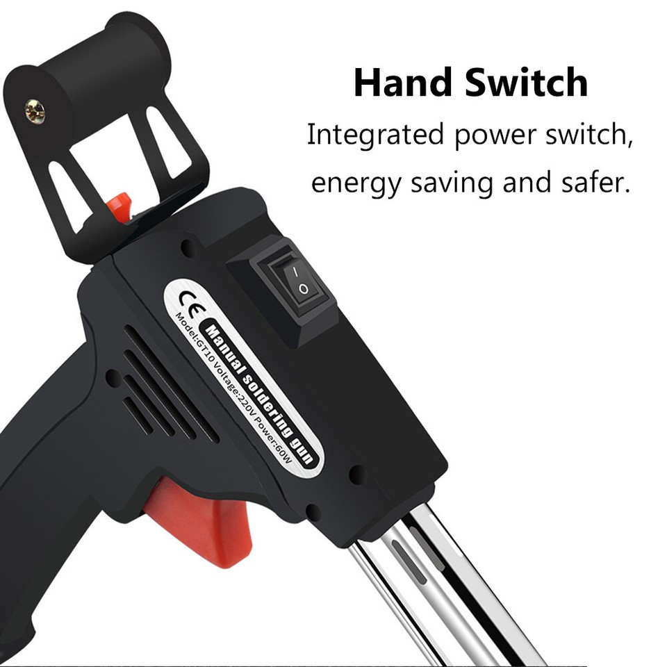 Soldering Gun Kit Auto Solder Feed HandHeld Soldering Iron Welding Gun