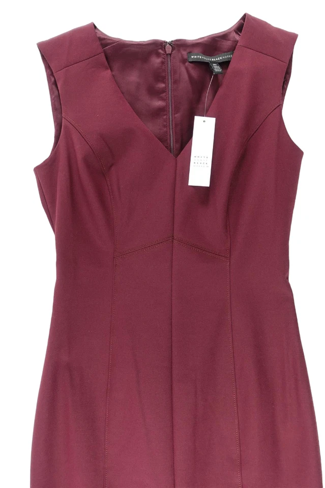 $150 White House Black Market NWT Sleeveless Sheath Womens V Neck Business Dress - Image 2 of 4