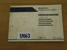 SUZUKI DR65O RSE SUZUKI PARTS BOOK   
