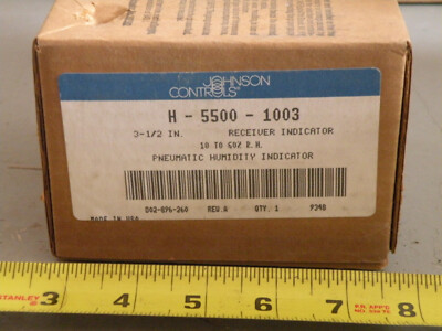 (1) Johnson Controls Pneumatic Humidity Indicator H-5500-1003