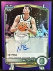 2025-26 Bowman - Chrome Prospect Autographs Nate Bittle #CPA-NI Purple Refractor