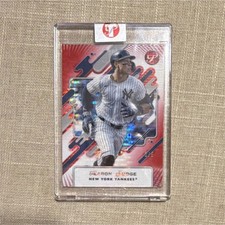 Aaron Judge 2025 Topps Pristine RED Refractor /5 Encased SSP Yankees 🔥 #2/5
