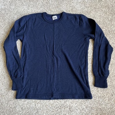 Vintage Helly Hansen Lifa Shirt Mens Medium Base Layer Top USA Blue Outdoor Ski