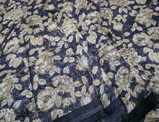Vintage Silk Saree, 100 Pure Silk Fabric, 5 Yards Ethnic Indian Printed Sari