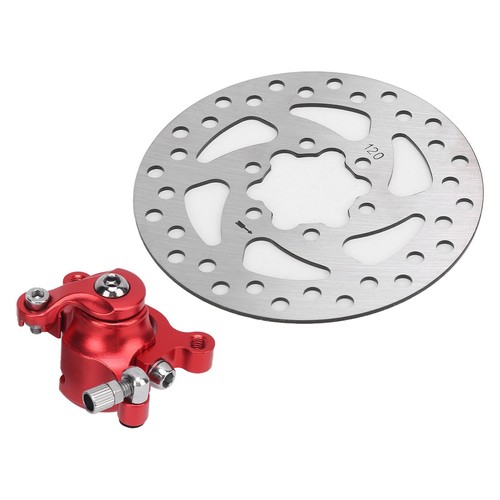 New Car 4.7in Brake Disc Red Caliper Parts For MBX10 MBX11 Moto Rear Mini Bike - Picture 22 of 24