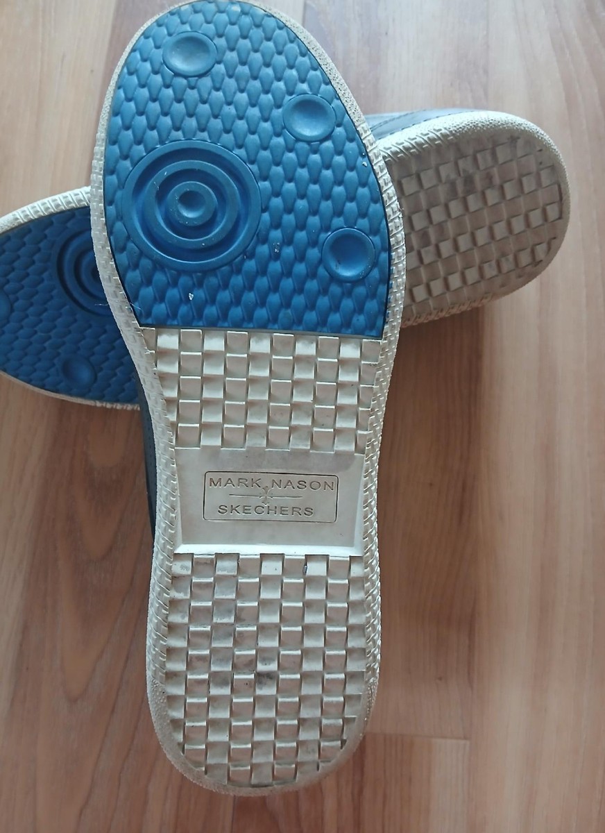 Skechers MARK NASON MEMORY FOAM LUX Black Leather  Memory Foam WOMEN SIZE 9.