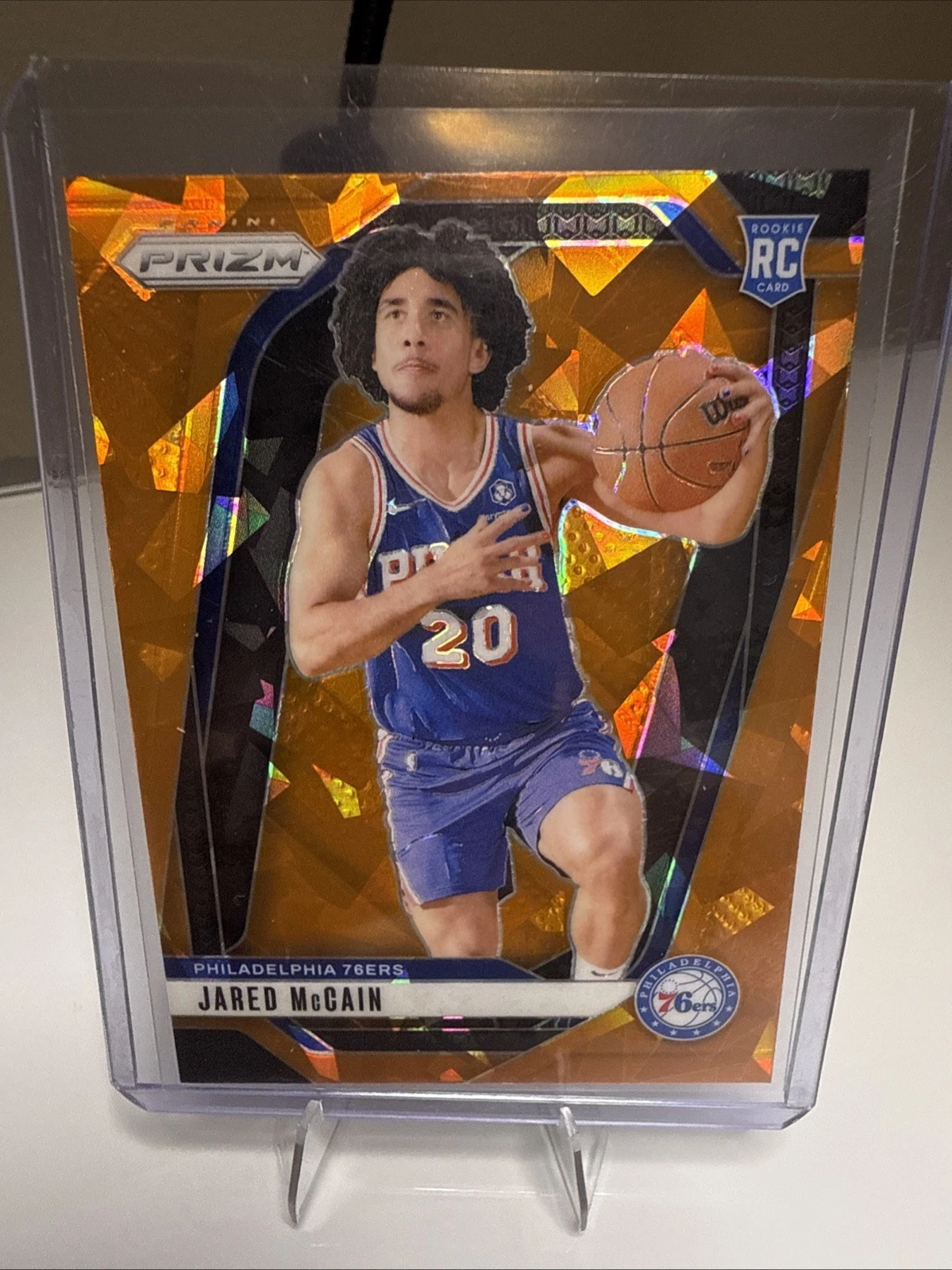 2024-25 Panini Prizm - Jared McCain #222 Orange Ice Prizm (RC)