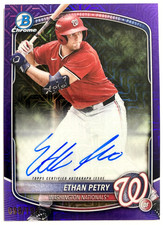 2025 Bowman Draft Chrome Ethan Petry #BMA-EP Purple Mojo Refractor Auto /199