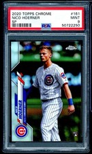 Nico Hoerner Rookie Card 2020 Topps Chrome SP #161 PSA 9. rookie card picture