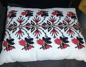 Amazing Hand Embroidered Ukrainian Pillow - Free Shipping