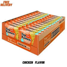 Nissin Top Ramen Noodle Soup, Chicken, 3 Ounce (Pack of 24)