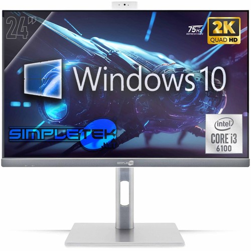 Tout En Un 24" 2K 75HZ I3 6E Gén RAM 32GB SSD 2TB GPU GTX1650 4GB WIN 10 Gaming