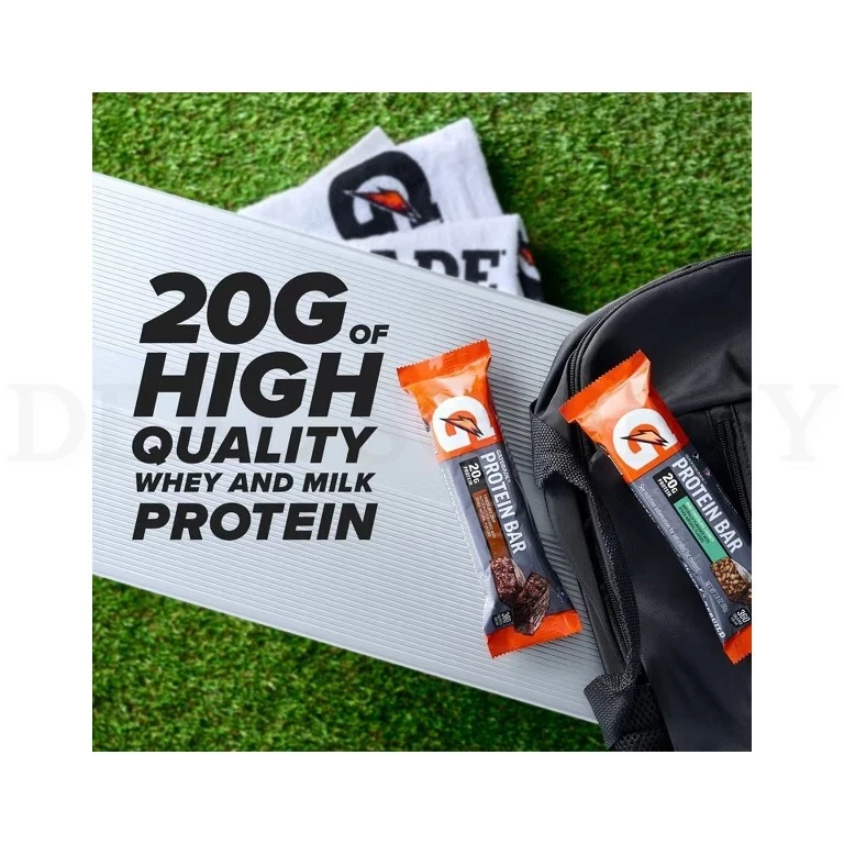 Barra de proteína orgánica Gatorade chocolate mantequilla de maní 6 unidades cada lote de 2 Foto 3 de 3