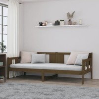 Tagesbett Honigbraun Massivholz Kiefer 90X190 Cm
