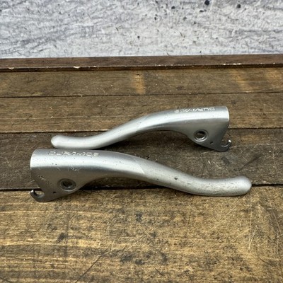 Vintage Shimano Dura-Ace BL-7401 Brake Lever Blades Pair Silver