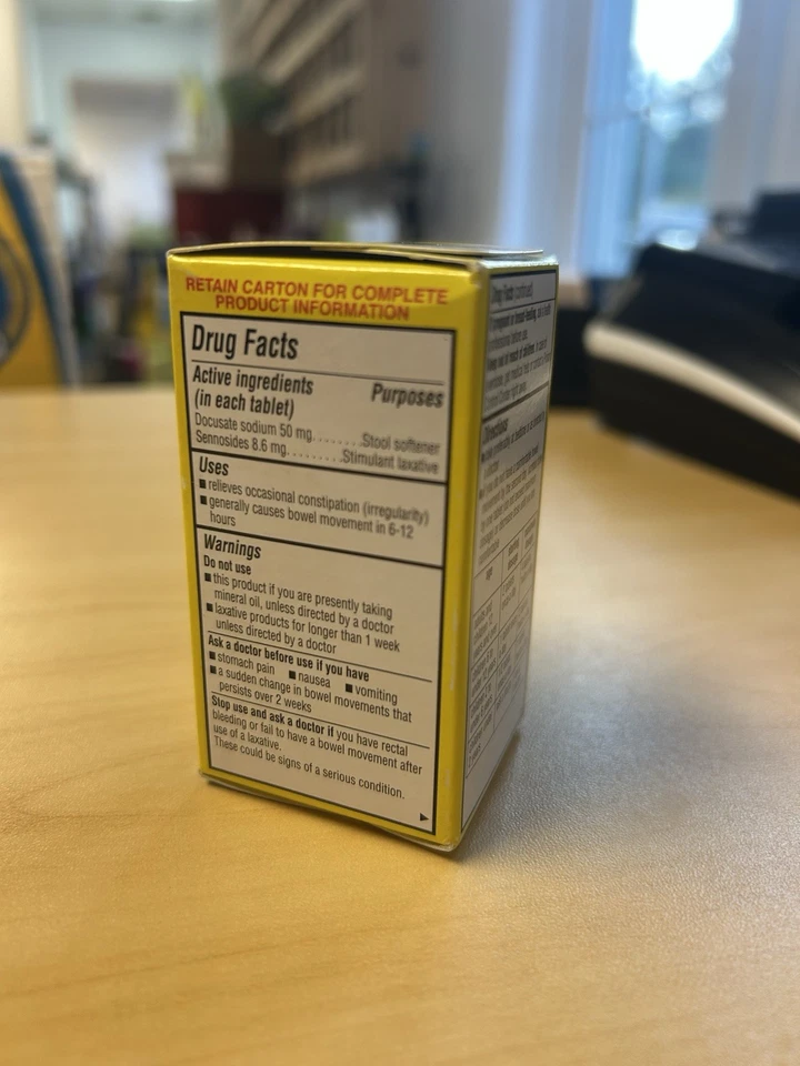 Rite Aid Laxative Natural Vegetable Stimulant. 60 Tablets. EXP: 12/2026 - Image 3 of 4